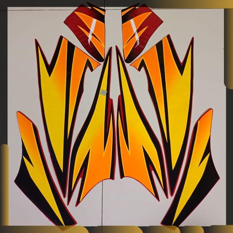 Striping Honda Tiger 2004 2005 merah stiker motor