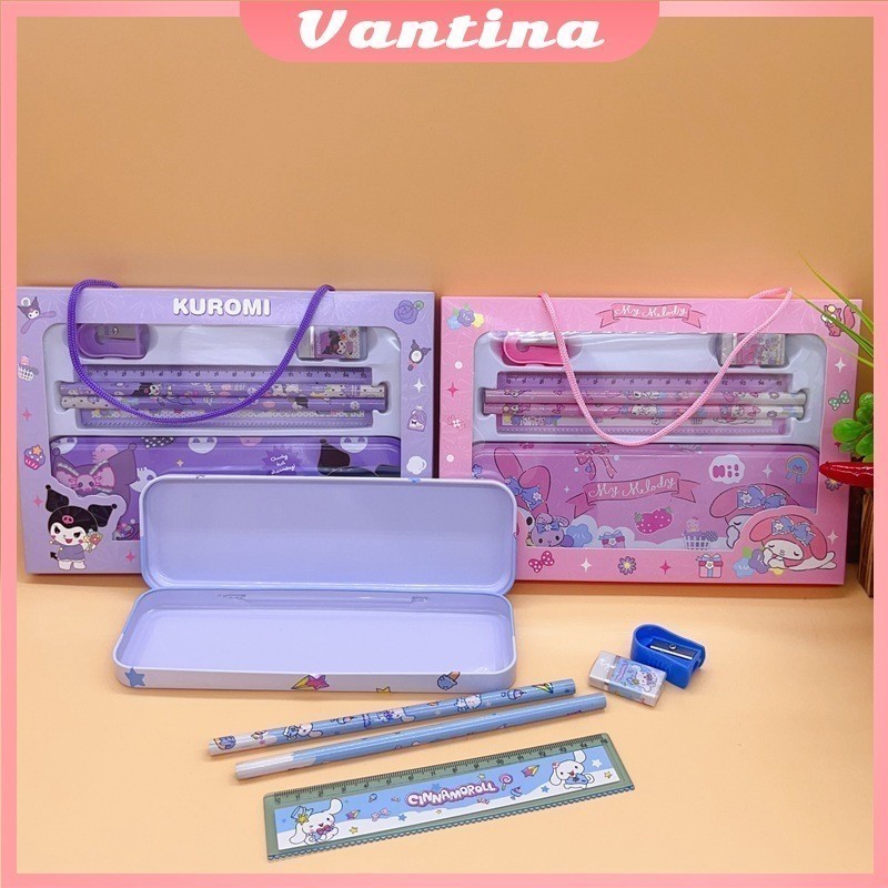 

Kotak Pensil Anak Set 7 in 1 Stationery / Alat Tulis Set Kotak Pensil Karakter Kuromi /Stationery Untuk Hadiah Anak / Kotak Pensil / Alat Tulis
