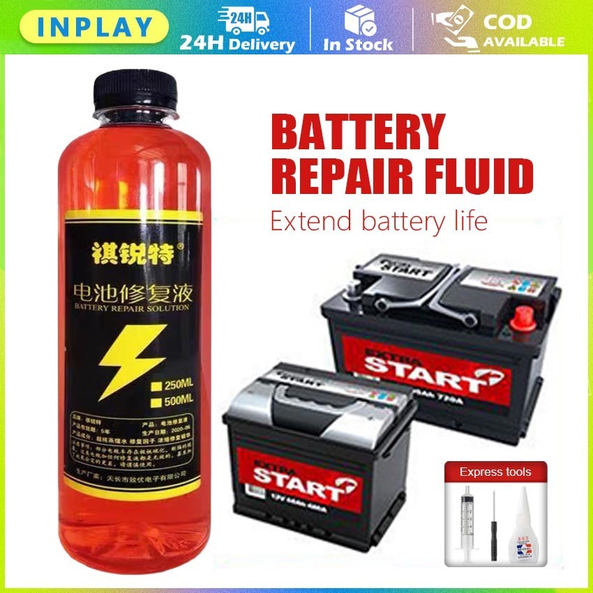 500ml Cairan Perbaikan Aki Kering / Cairan Elektrolit Aki Kering / Basah Cairan Perbaikan Aki Mobil 