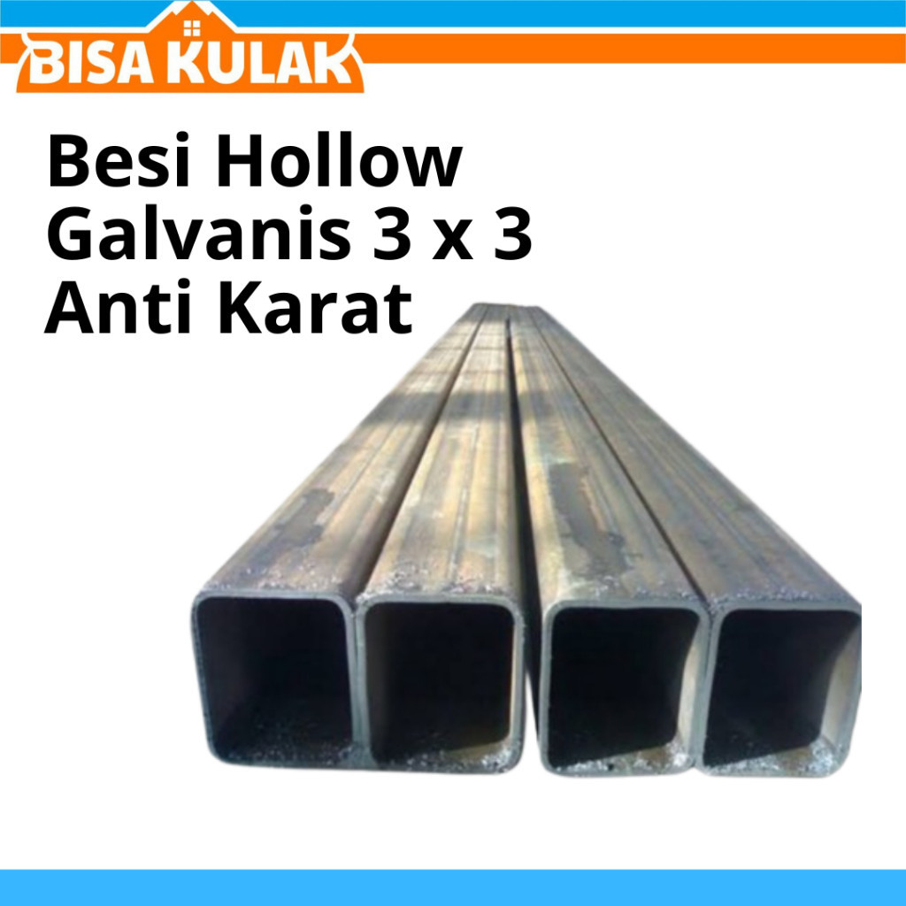 Besi Hollow Galvanis 3 x 3 Anti Karat
