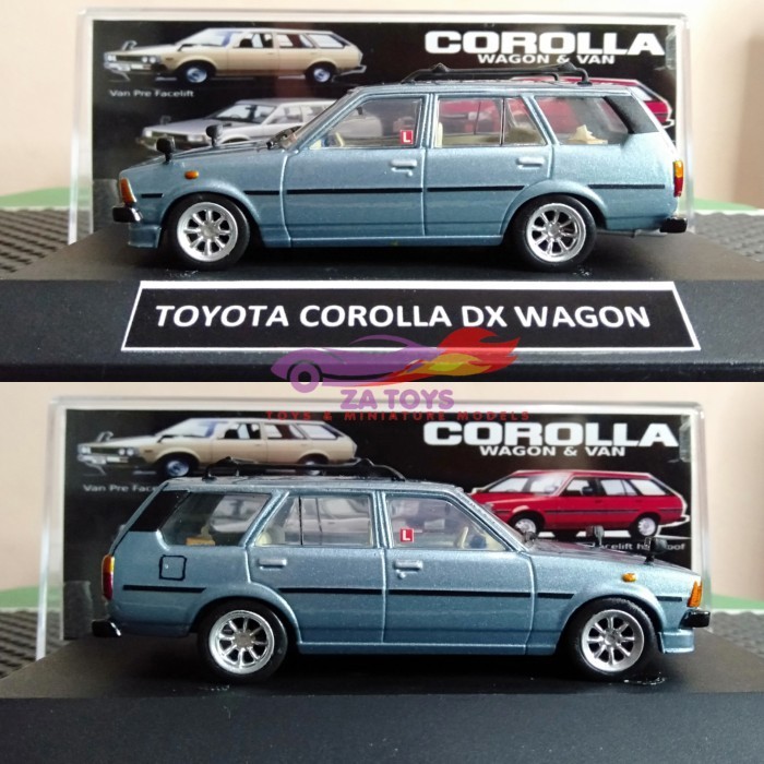 PTS99 Diecast Toyota Corolla DX Wagon Light Blue Kastem By Ist Skala 1:43