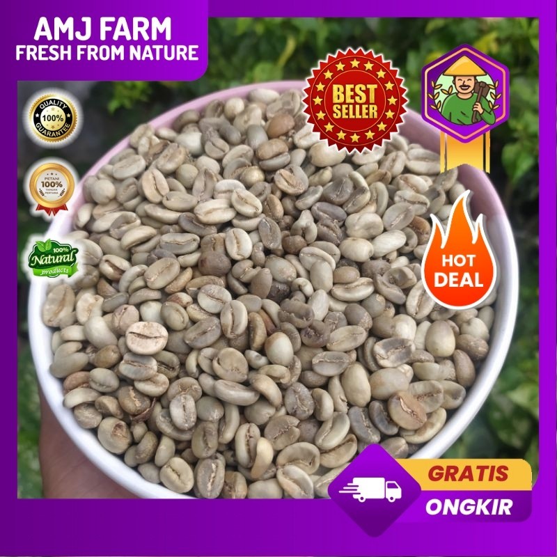 

Kopi Arabica Gunung Kawi HONEY Green Beans G1 1 Kg AMJ FARM