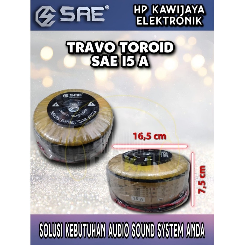 FZ01 TRAVO TOROID SAE 15A CT 45 55V trafo donat sae 15 Amper CT 45 55 volta