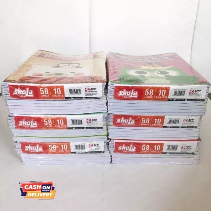 

✨LARIS✨ -Buku Tulis Sinar Dunia SIDU 58 Lembar isi 10 Buku