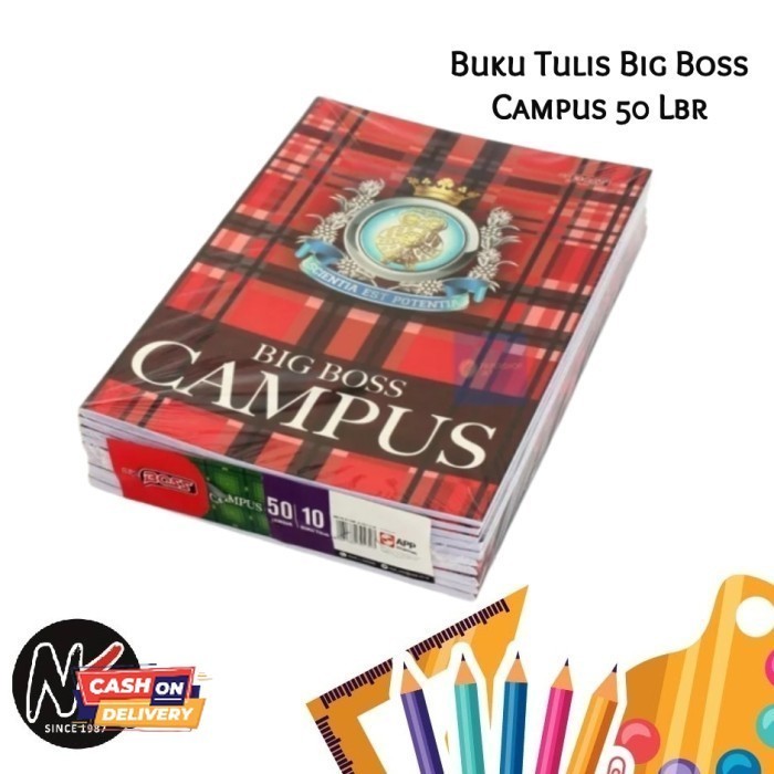 

✨LARIS✨ -Buku Tulis Big Boss Campus 50 Lembar