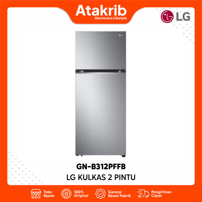 LG KULKAS 2 PINTU GN-B312PFFB INVERTER 315 L