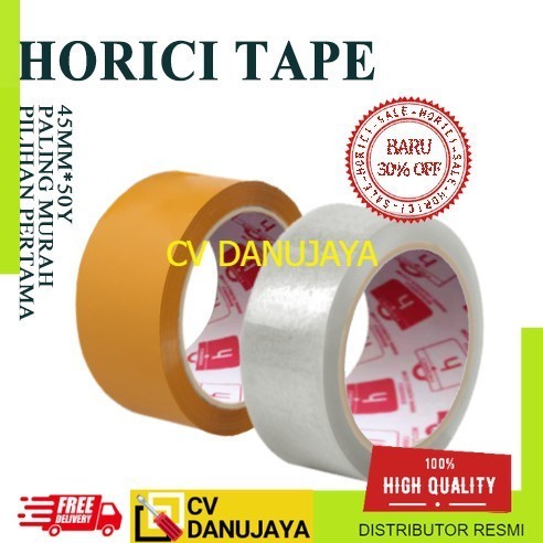 

Lakban Isolasi Solasi Selotip BENING/COKLAT 2 inch HORICI TAPE Grosir