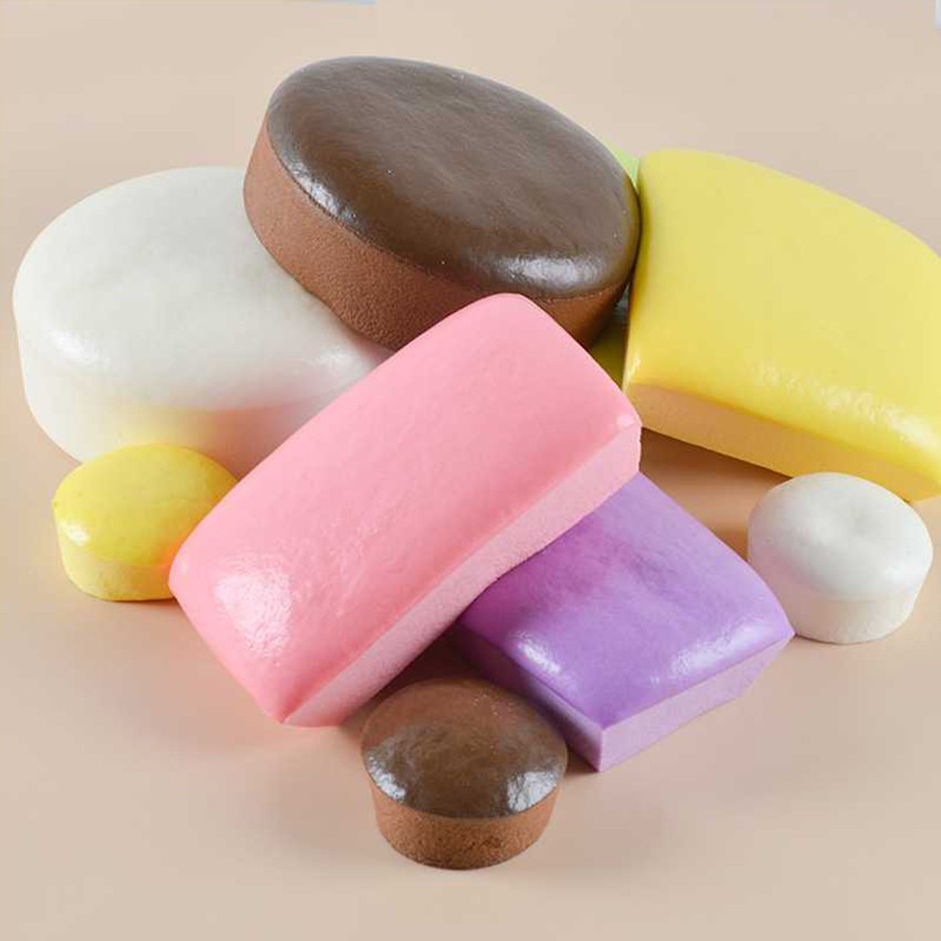 Squishy Sweet Mousse Cake Toast Super Soft Slow Rising Sticky Toast Squishy Jumbo