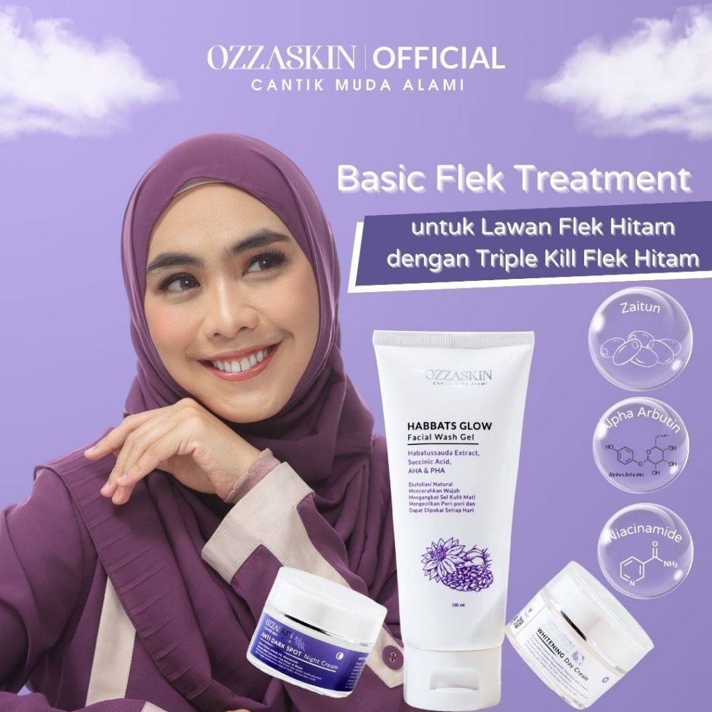 Ozzaskin Perawatan Basic Flek Treatment Pouch dan Non Pouch Ozzaskin Skincare By Oki Setiana Dewi OZ