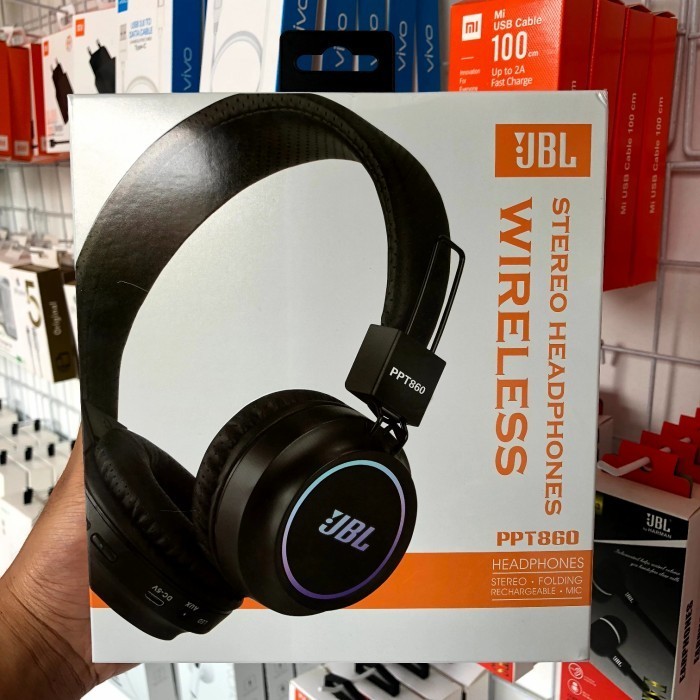 TERJAMIN Headphone Bluetooth JBL Original With Mic Gaming Extra Bass Stereo