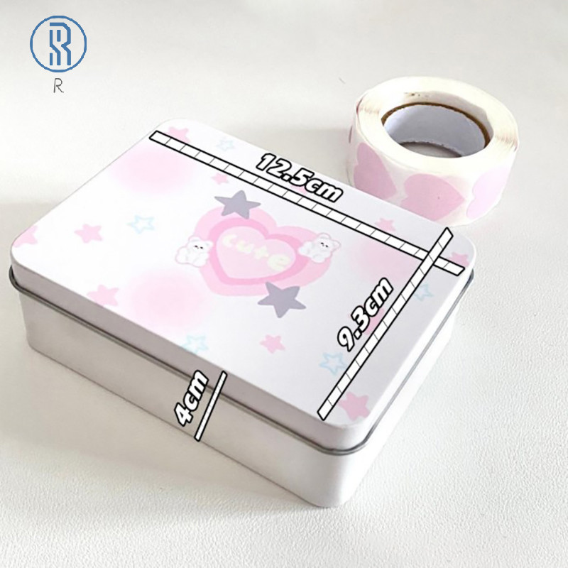 

Cartoon Kpop Photocards Desktop Storage Star Storage Box Small Card Stickers Tapes Storage Box Stationery Office Supplies
