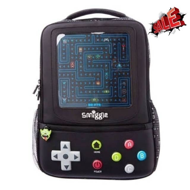 ✨NEW✨ -Tas Smiggle Ori Game Black/ Tas ransel Smiggle/ kado Smiggle