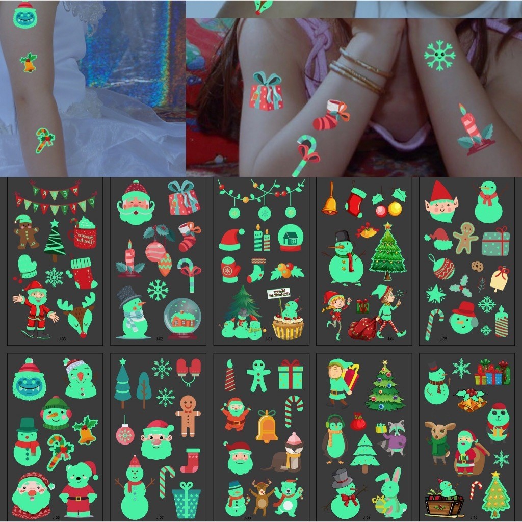 tato temporer / tato cahaya tahan lama 15 hari / tato anti air waterproof / tatto cartoon