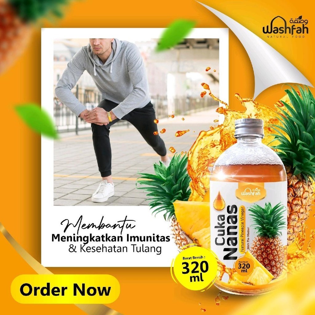 

Cuka Nanas Pineaple Vinegar Organik with Mother 320 ml