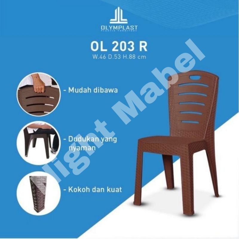 Kursi Olymplast Plastik Sandaran OL 203