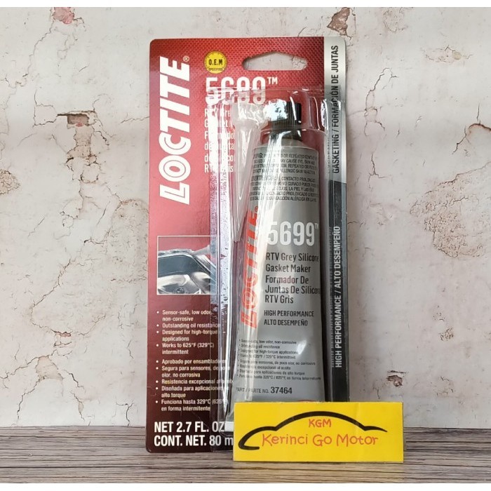 

LOCTITE 5699 RTV GREY SILICONE GASKET MAKER SEALER LEM SILIKON 80ml x1