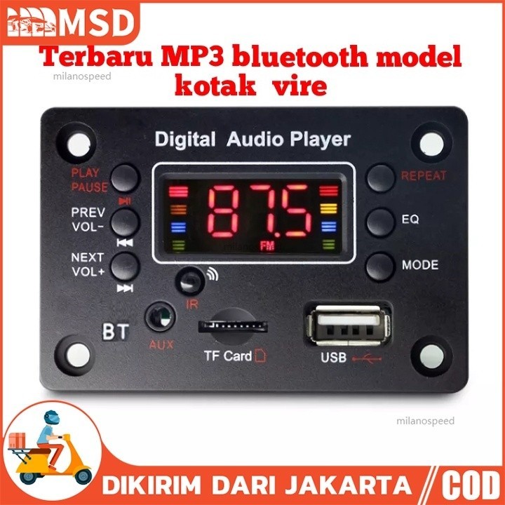 KIT MODUL MP3 BLUETOOTH TERBARU KOTAK VIRE 060