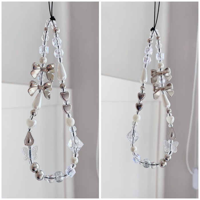 

[KUALITAS TETBAIK] PHONE STRAP BEADS -TALI HP - GANTUNGAN HANDPHONE by home_pita - Orange, Tanpa Nama