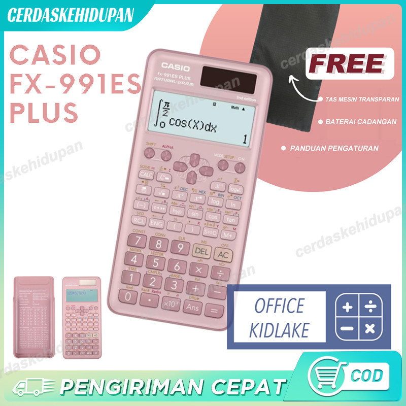 

Kalkulator Scientific Casio ilmiah FX-991ES-Plus Calculator Scientific Casio Kalkulator Casio Scientific 417 Fungsi/Dua Sumber Tenaga Baterai Dan Tenaga Matahari/40 Konstanta Rumus