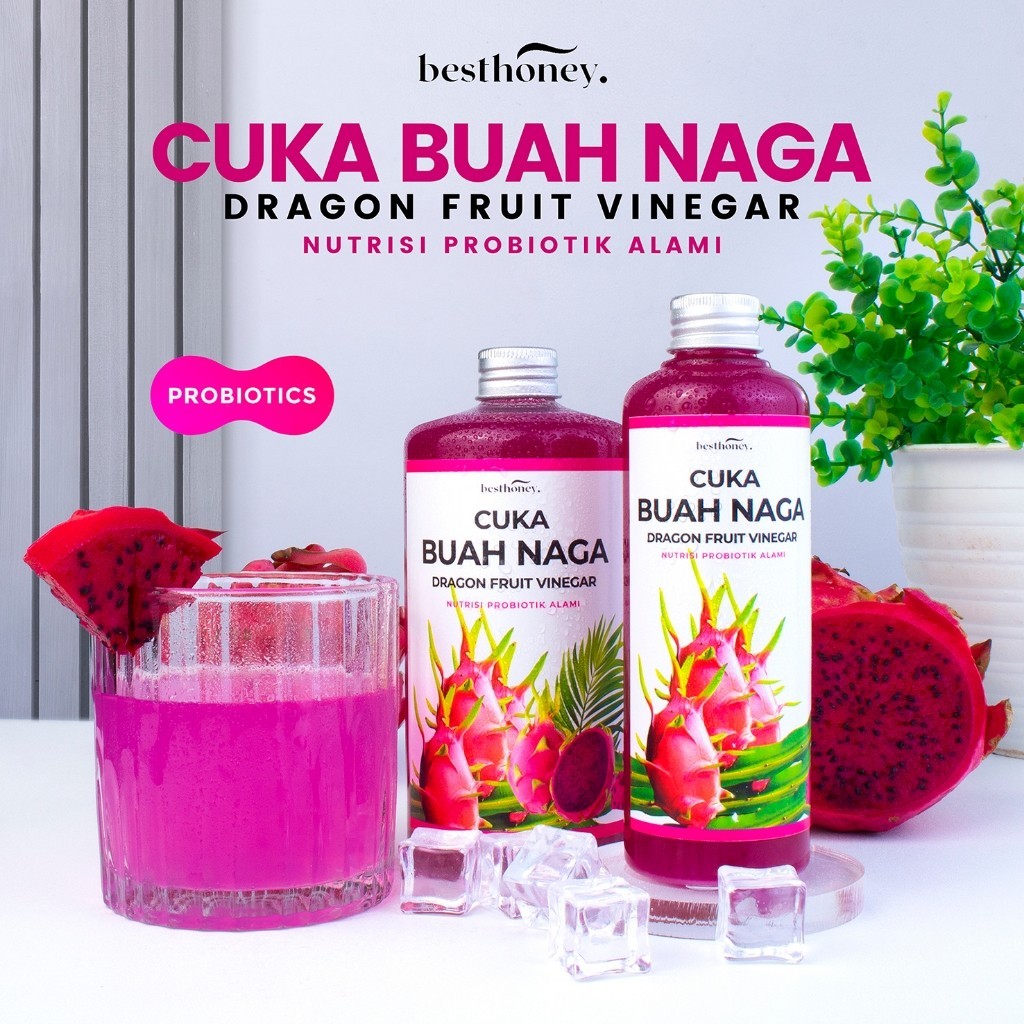 

Best Honey - Cuka Buah Naga - Buah Naga Probiotik - Atasi Anemia - 250 ML & 500ML