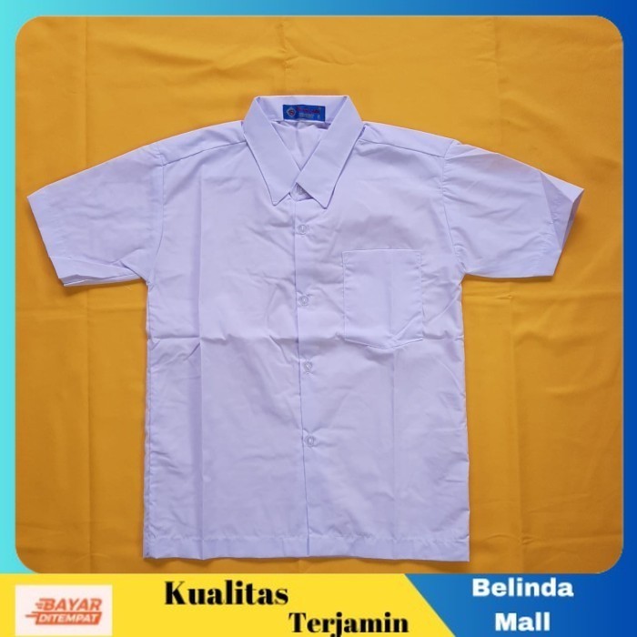 

⭐COD⭐ DISKON Seragam Sekolah Lengan Pendek Polos SMP SMA Merek Seragam Ukuran 14