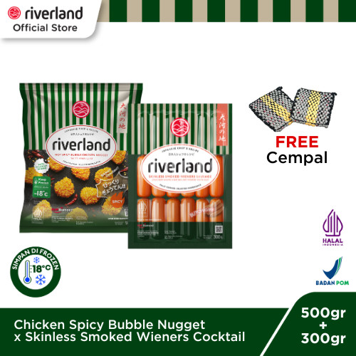 

Riverland Hot Spicy Bubble Nugget + Riverland Skinless Sausage FREE Cempal