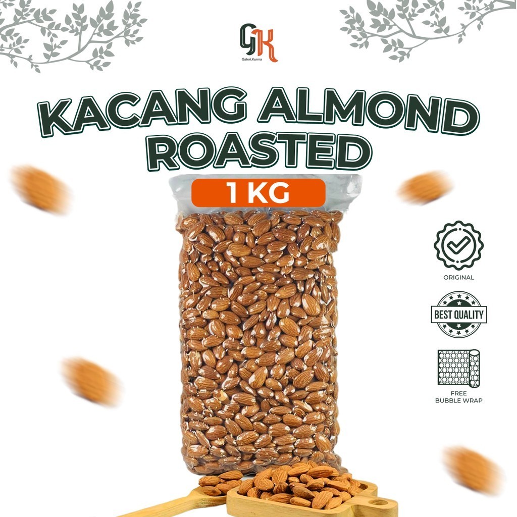 

Kacang Almond Panggang 1kg Siap Makan Asli Arab Cemilan Sehat Untuk Ibu Hamil