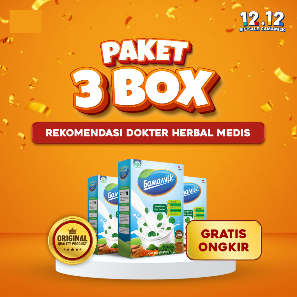 

(3 BOX) GAMAMILK - Susu Etawa Plus Ekstrak Gamat Atasi Nyeri Sendi, Rematik, Sesak Nafas & Lambung