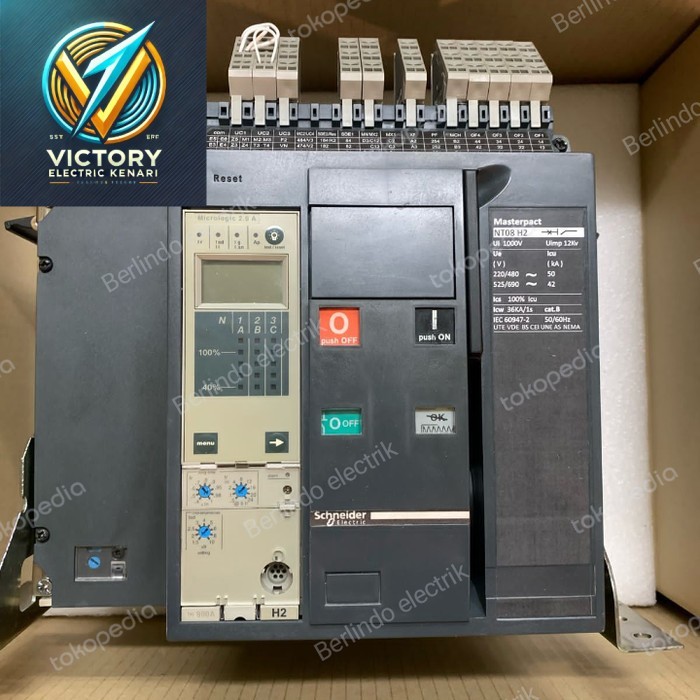 ACB NT10H2 4P 1000A KOMPLIT MOTORIZED ORIGINAL SCHNEIDER
