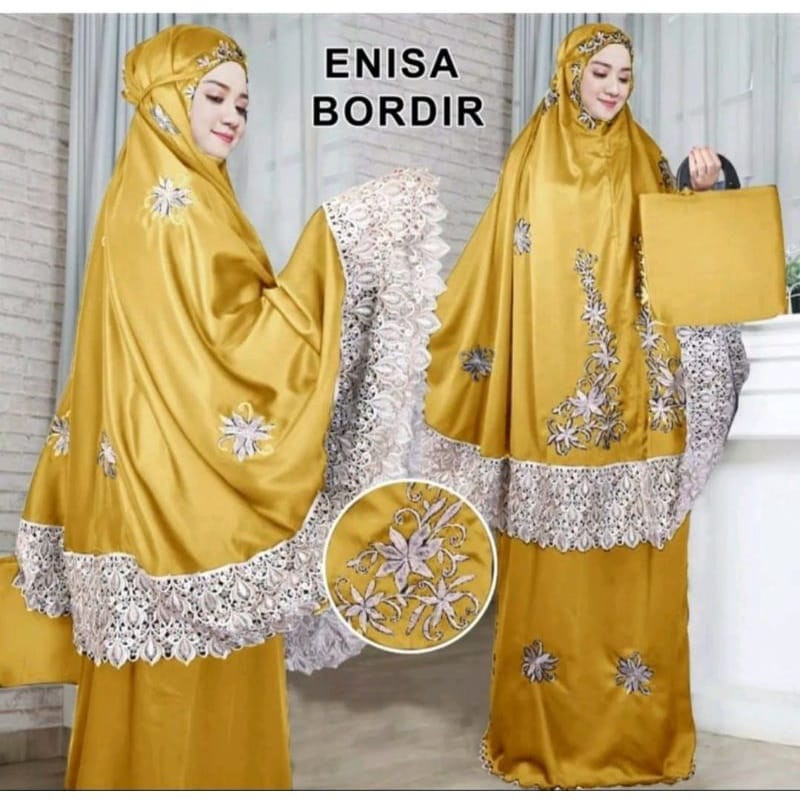 MUKENA DEWASA ENISA LUNA MAYA RENDA BORDIR MEWAH