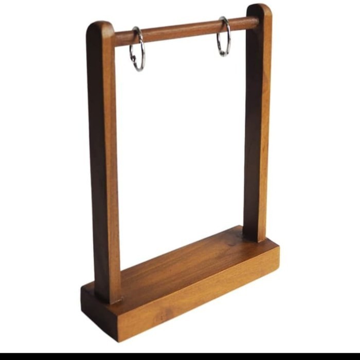 

tohera || Tempat brosur gantung menu meja hanging kertas A6 ring besi