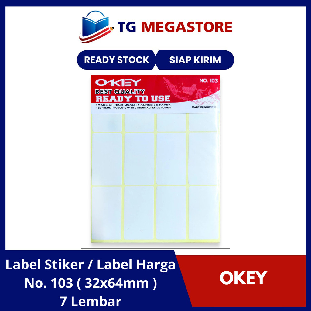 

Label Harga Okey No.103 ( 32 x 64mm )