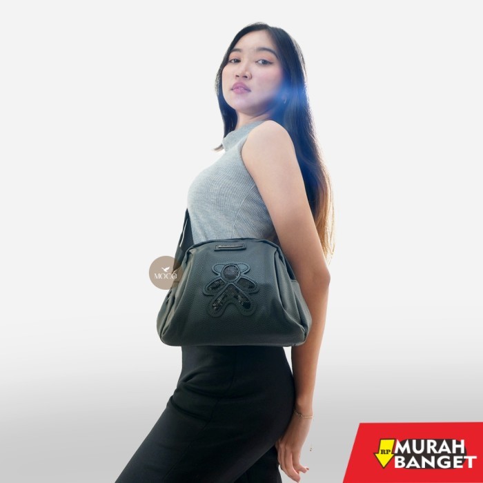 tas ransel wanita import 【Produk Baru】 MOCO Fashion Tas Ransel Wanita Kulit Sintetis Anti Air dengan