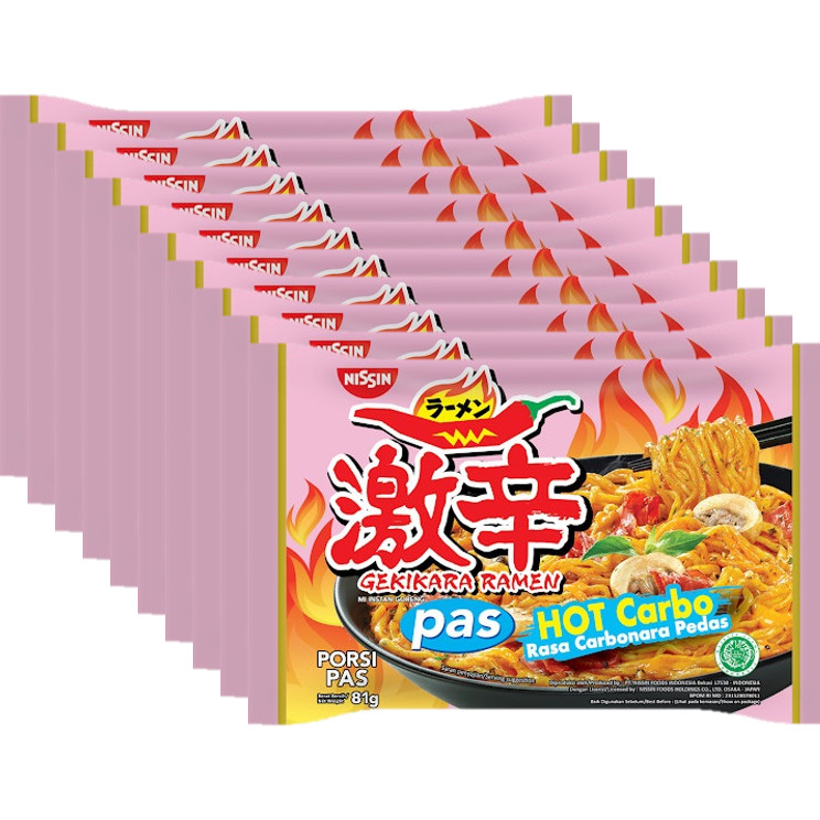 

Bundle 10 Pcs - Mi Mie Nissin Gekikara Pas Carbonara