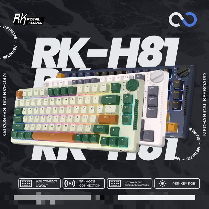 Royal Kludge RKH81 / RK-H81 Hotswap Gasket Mount Mechanical Keyboard