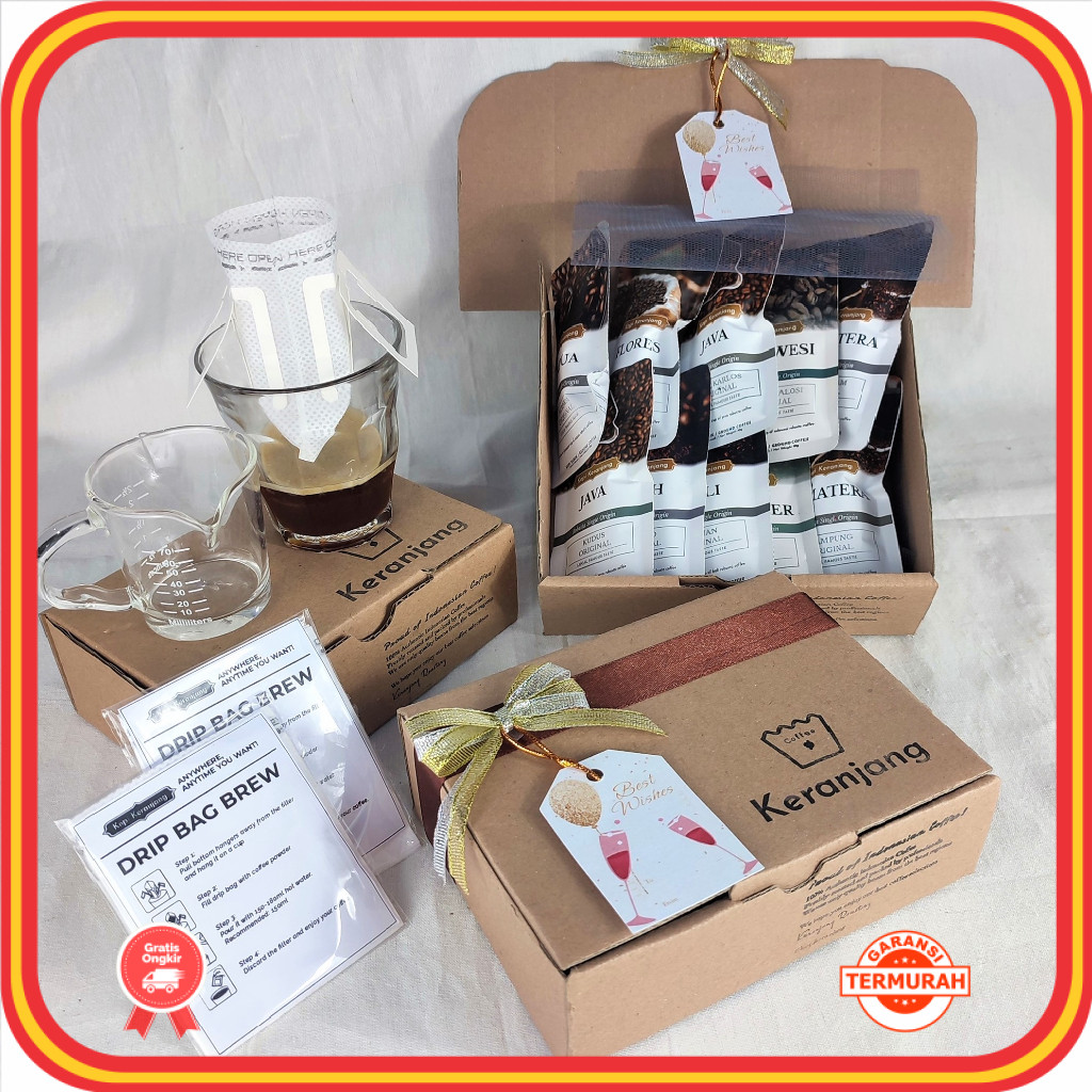 

Termurah Souvenir Kado Nikahan Teman BEstie Keren / Paket Hampers Kopi Original Sachet - Medium
