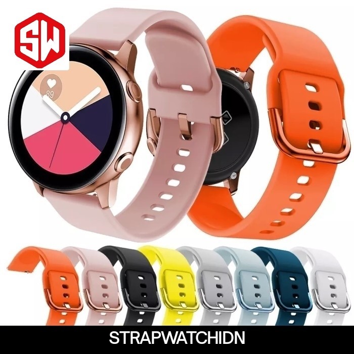 [[Promo]]New STRAP SILIKON BAND TALI JAM SAMSUNG GALAXY WATCH ACTIVE 2 40MM 44MM - PINK