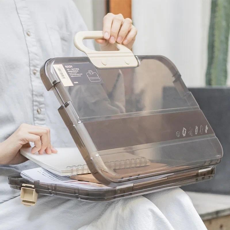 

Transparent Plastic File Bag Wholesale Large Folder A4 Calligraphy Information Bag Examination Paper Data Storage Bag