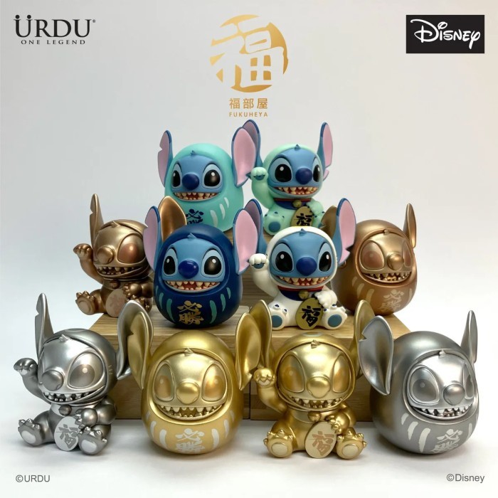BLIND BOX TOY FIGURE URDU STITCH FUKUHEYA MANEKI NEKO DARUMA 1 SET