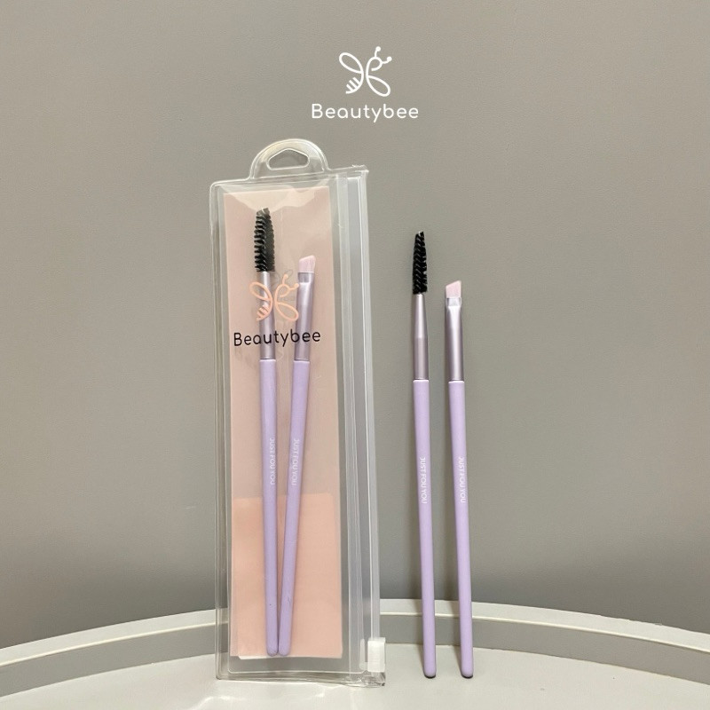 BEAUTYBEE BRUSH ALIS + SPOOLIE ISI 2 WARNA LILAC (FL7139)