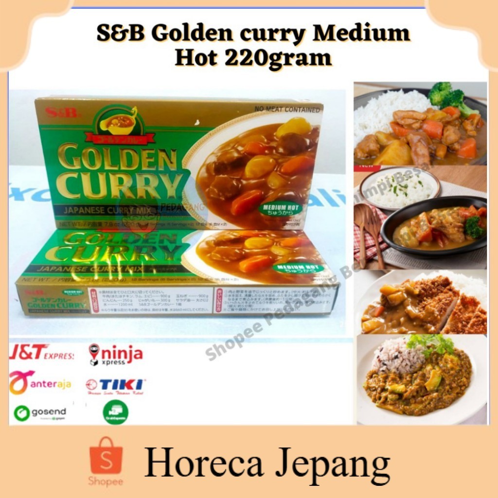 

S&B Golden Curry 220gr Medium Hot | Kari Blok | Kari Jepang