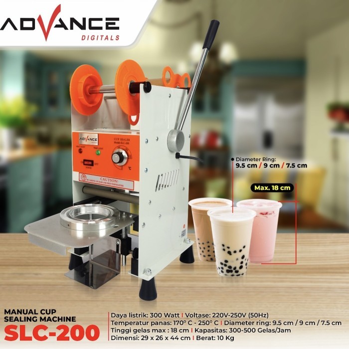 Advance SLC 200 Mesin Cup Sealer Mesin Press Gelas Plastik
