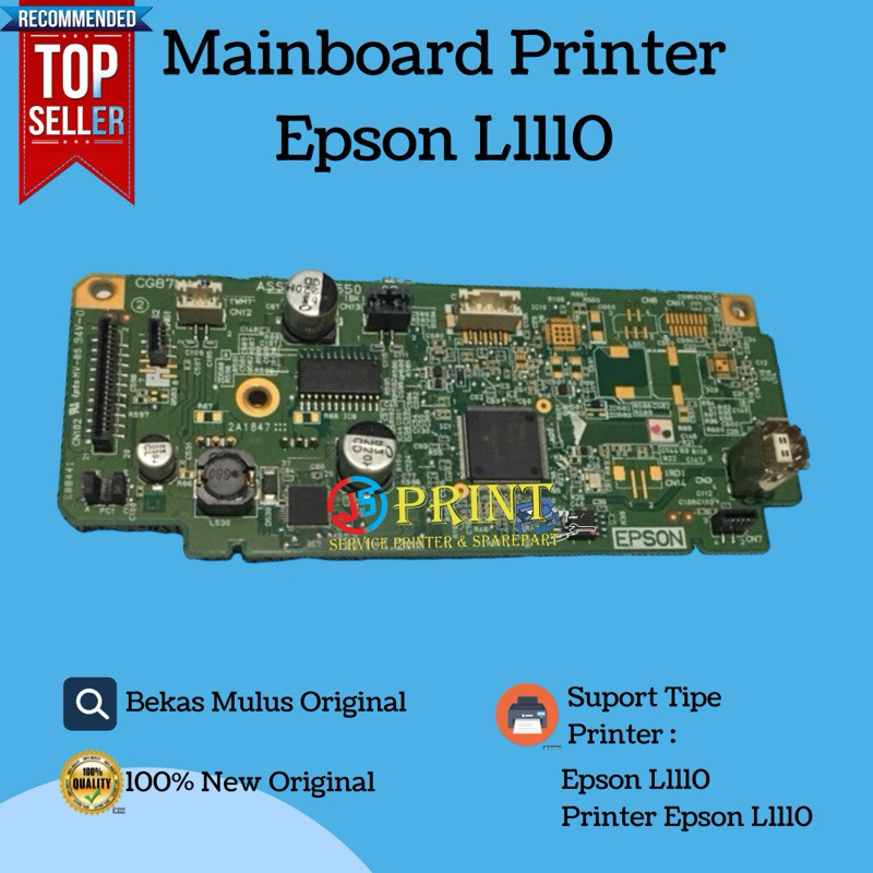 Mainboard printer epson L1110/1210 second copotan unit used