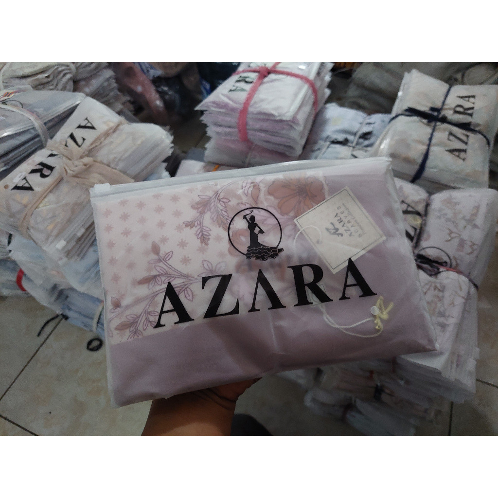 NK78YH (ISI 10 + GATIS 1 HIJAB) AZARA POUCH METAL LOGO PAKET USAHA SEGIEMPAT BISA RANDOM / SERAGAM L