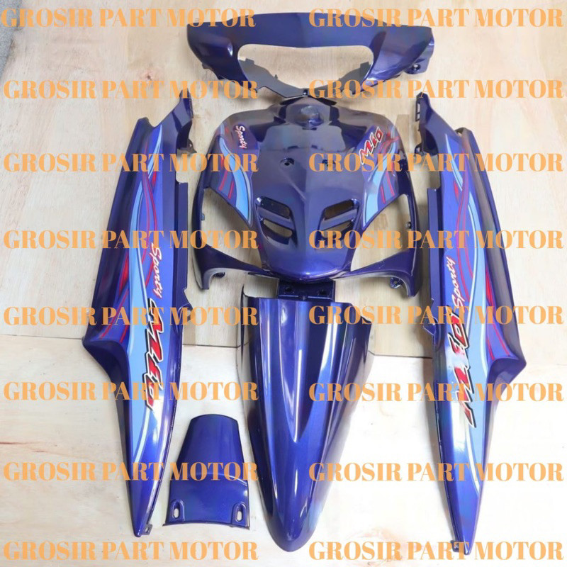 Body Mio Sporty Full Set 2005 biru merah hitam Body Halus Mio Sporty Mio Lama