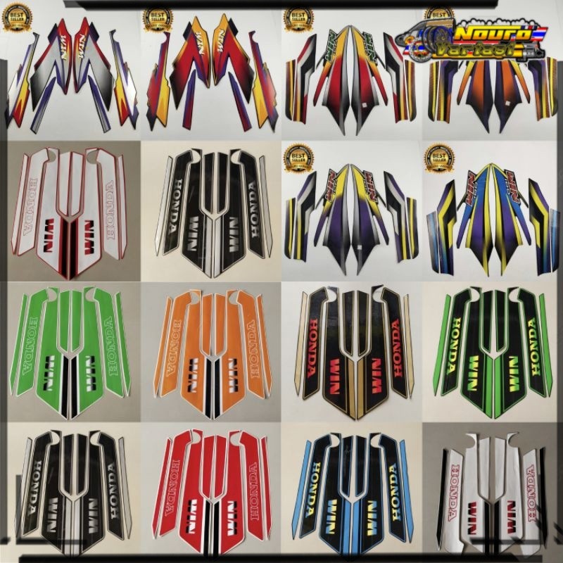 Aksesoris Striping Honda Win 110 list body standar berkualitas