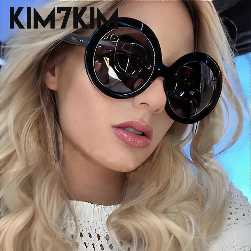 

Vintage Oversized Y2K Round Sunglasses For Women Luxury Brand Designer Trend Shades Retro Sun Glass Eyewear Female UV400 2024