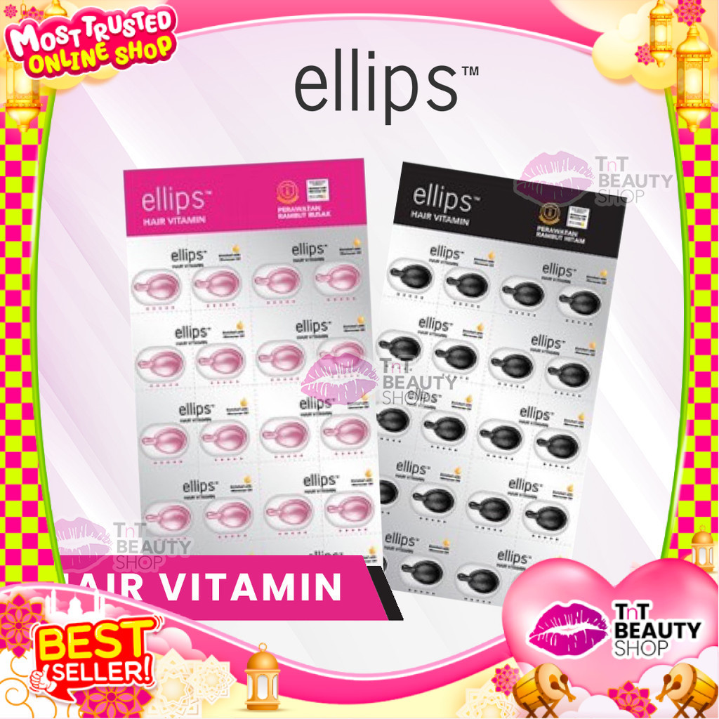Ellips Hair Vitamin isi 20 Capsules | Elips Perawatan Rambut Hitam / Rusak   | TnT Beauty Shop