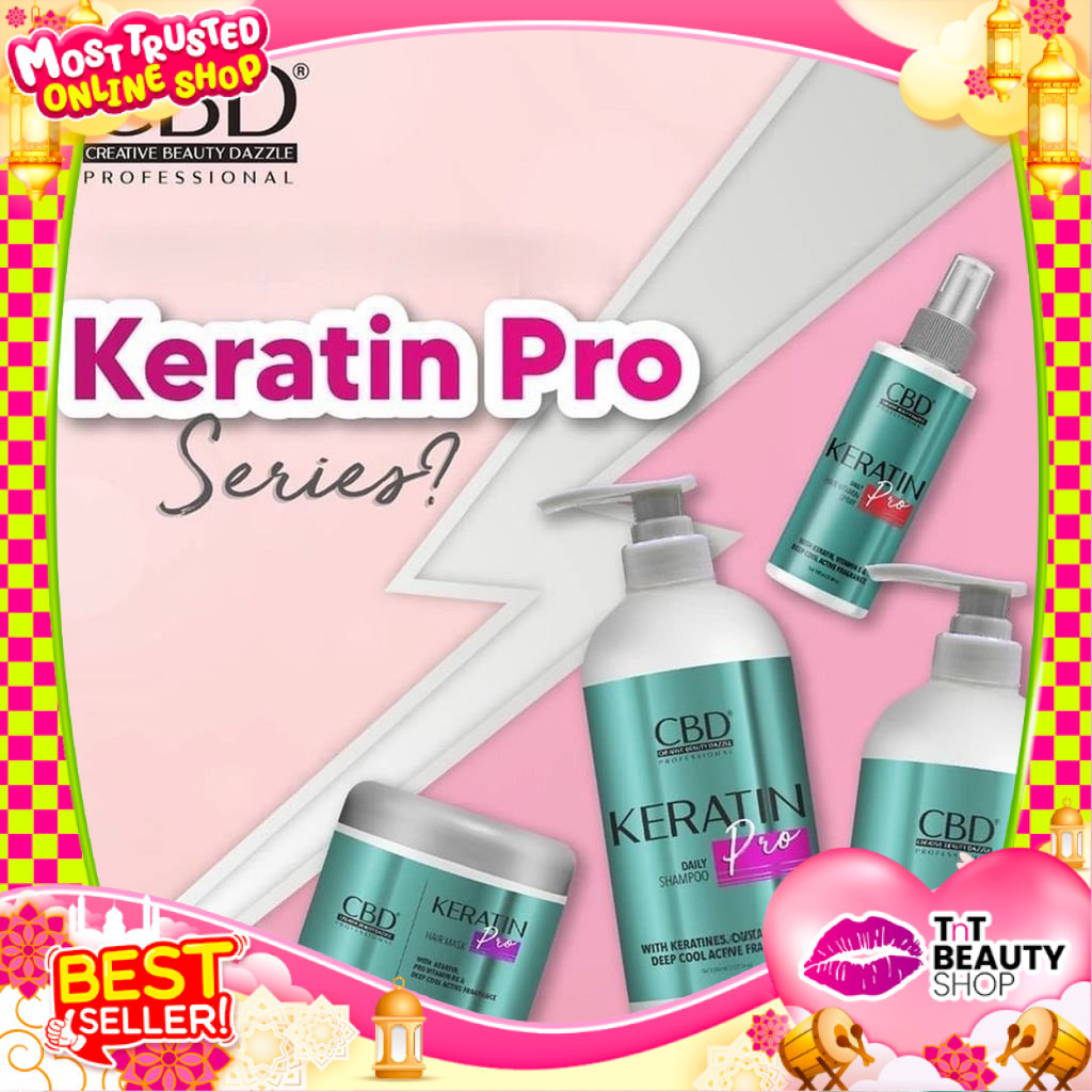CBD Professional Keratin Pro Daily Use Hair Mask 500gr - Conditioner 1000ml - Shampoo 1000ml - Hair 