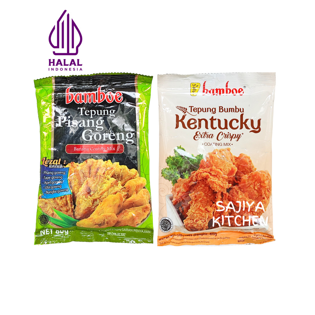 

BAMBOE Aneka Tepung Bumbu Instan Pisang Goreng, Kentucky Fried Chicken Ayam Crispy 80 gr